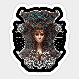 Medusa, the Monstrous Gorgon Sticker